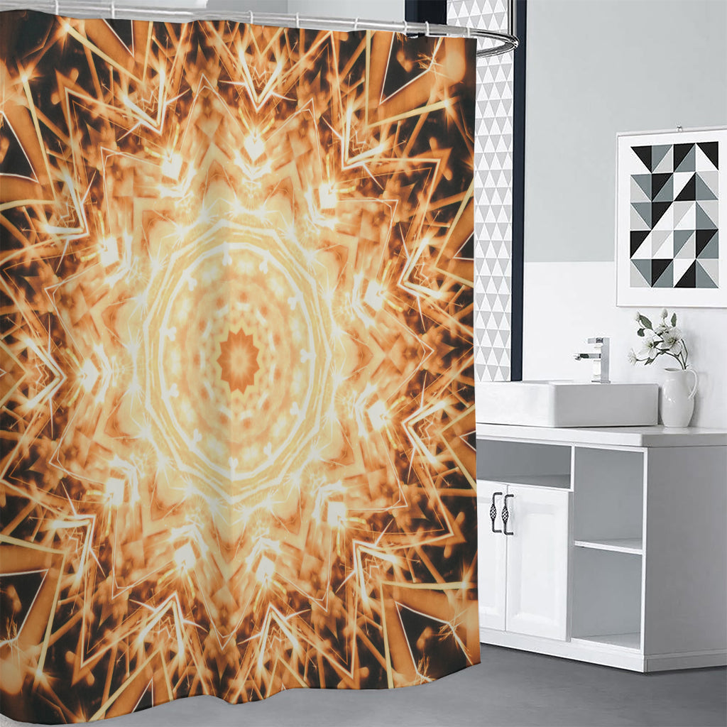 Shining Kaleidoscope Print Shower Curtain