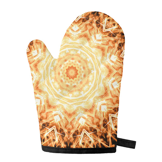 Shining Kaleidoscope Print Single Oven Mitt