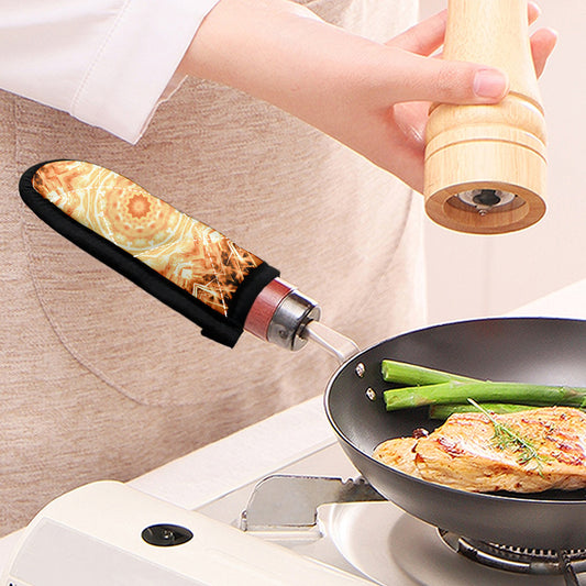 Shining Kaleidoscope Print Skillet Handle Cover