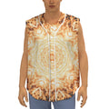 Shining Kaleidoscope Print Sleeveless Baseball Jersey