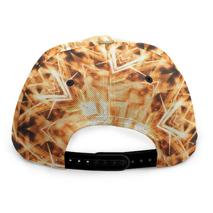 Shining Kaleidoscope Print Snapback Cap