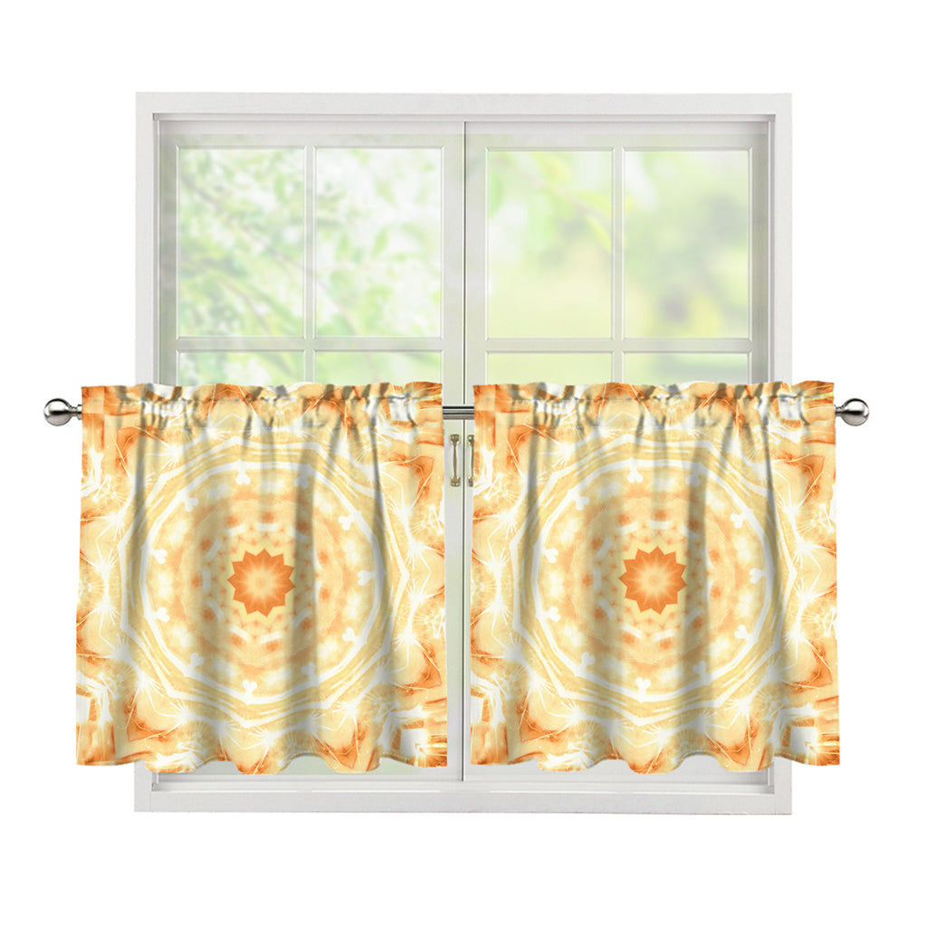 Shining Kaleidoscope Print Tier Curtains
