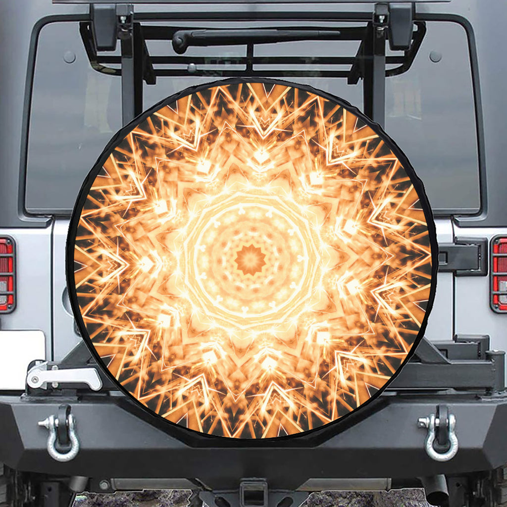 Shining Kaleidoscope Print Tire Cover