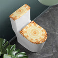 Shining Kaleidoscope Print Toilet Lid And Tank Cover Set