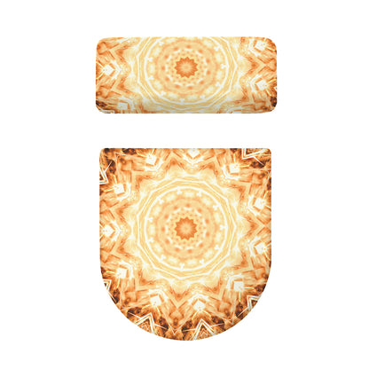 Shining Kaleidoscope Print Toilet Lid And Tank Cover Set