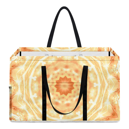 Shining Kaleidoscope Print Utility Tote Bag