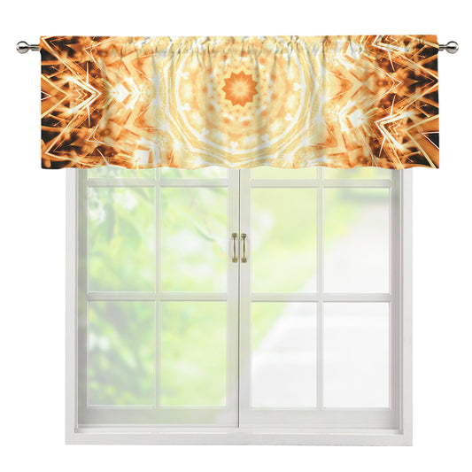 Shining Kaleidoscope Print Window Valance
