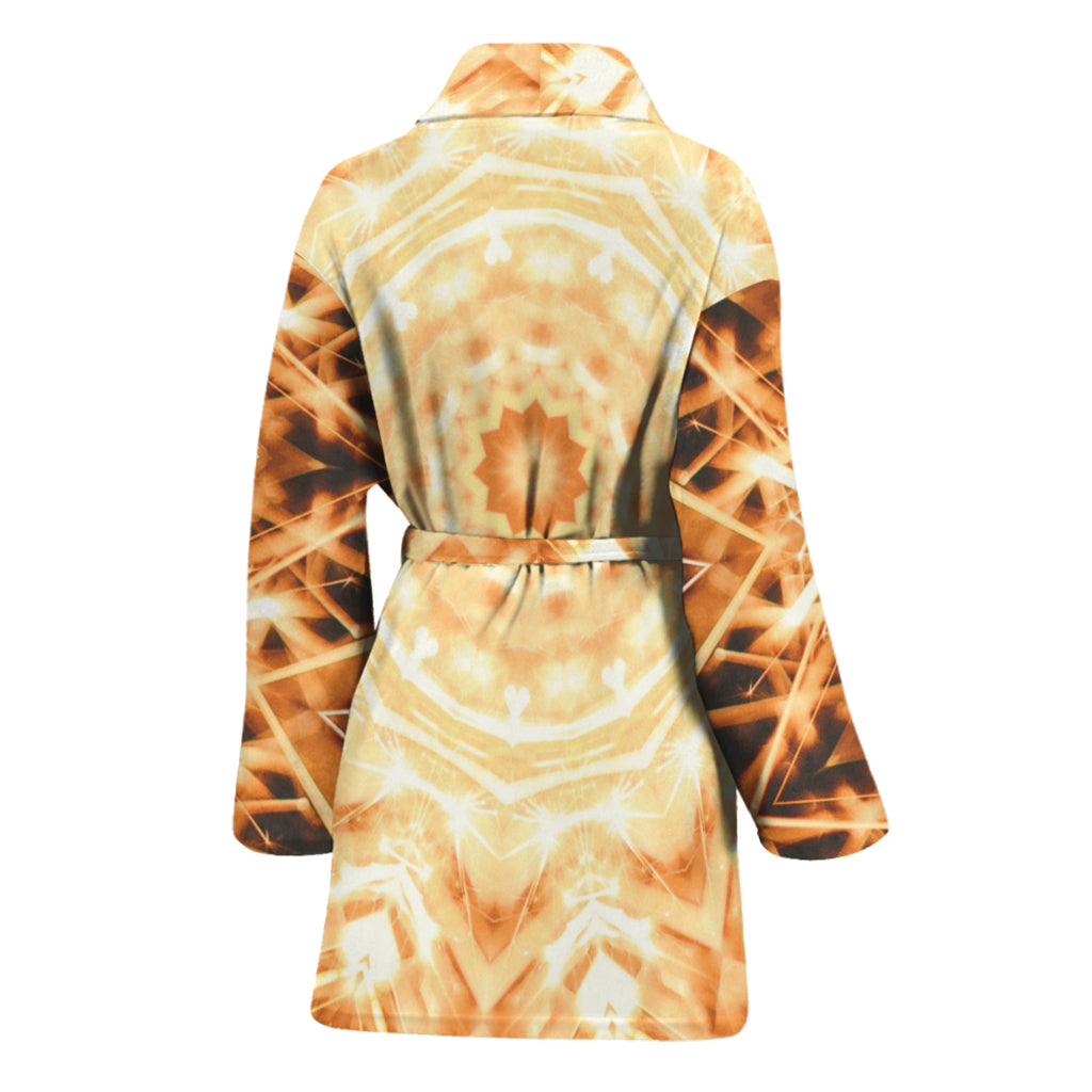Shining Kaleidoscope Print Women's Bathrobe