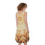 Shining Kaleidoscope Print Women's Sleeveless Dress