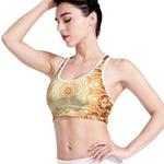 Shining Kaleidoscope Print Women's Sports Bra