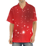Shiny Sparkle Print Aloha Shirt