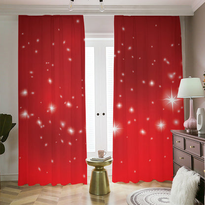 Shiny Sparkle Print Blackout Pencil Pleat Curtains