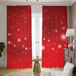 Shiny Sparkle Print Blackout Pencil Pleat Curtains