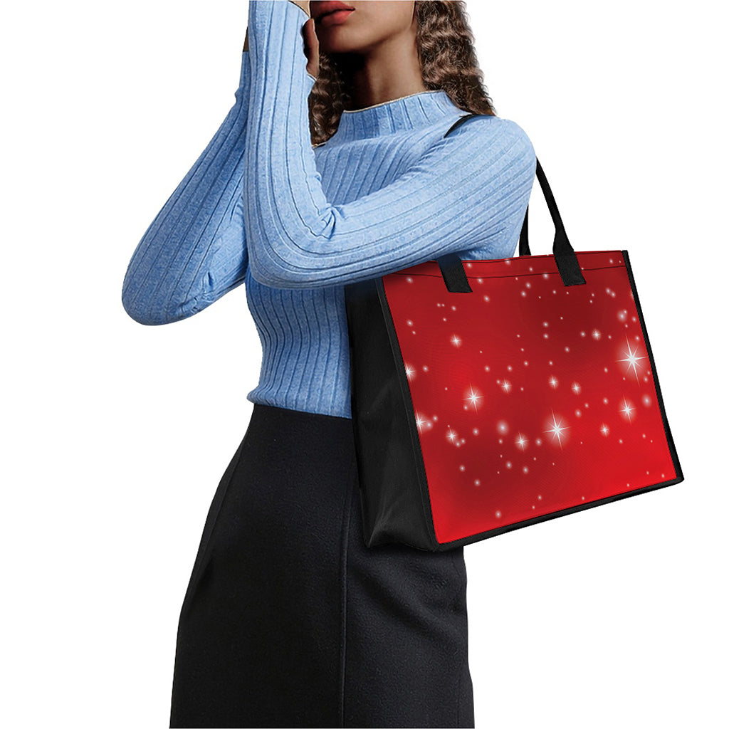 Shiny Sparkle Print Canvas Tote Bag