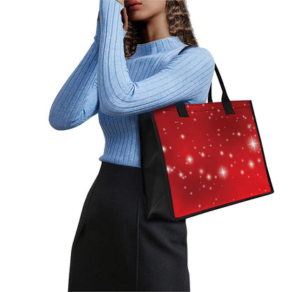 Shiny Sparkle Print Canvas Tote Bag