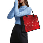 Shiny Sparkle Print Canvas Tote Bag