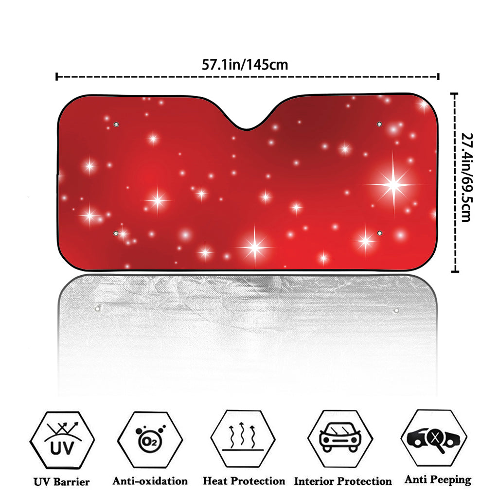 Shiny Sparkle Print Car Windshield Sun Shade
