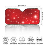 Shiny Sparkle Print Car Windshield Sun Shade