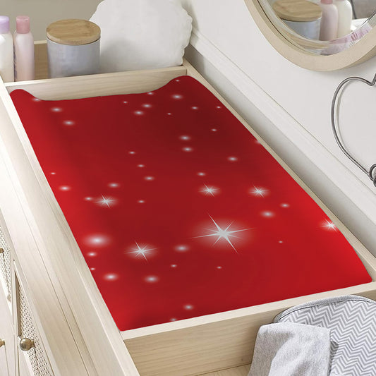 Shiny Sparkle Print Changing Pad Cover