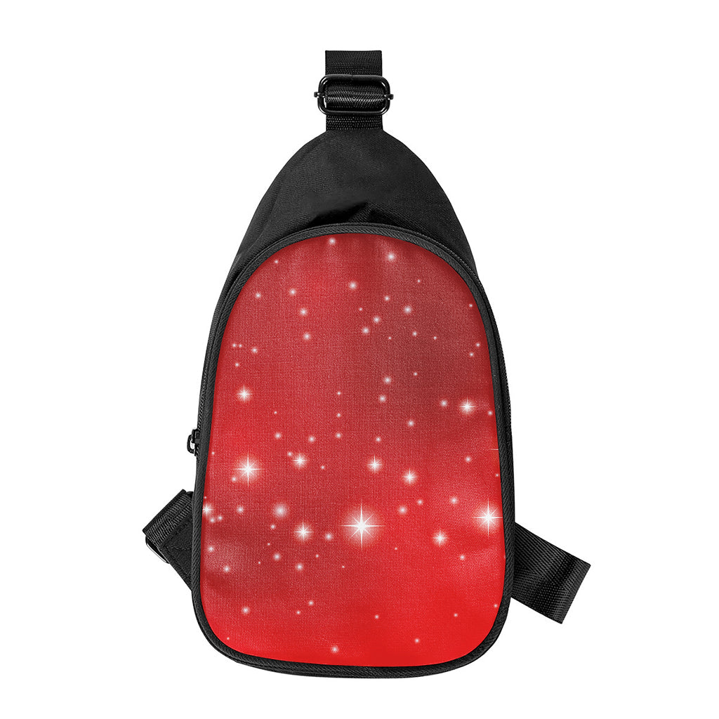 Shiny Sparkle Print Chest Bag