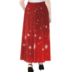 Shiny Sparkle Print Chiffon Maxi Skirt