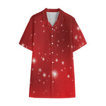 Shiny Sparkle Print Cotton Hawaiian Shirt