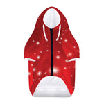 Shiny Sparkle Print Dog Zip Up Hoodie