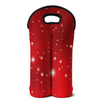 Shiny Sparkle Print Double Neoprene Wine Tote