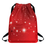 Shiny Sparkle Print Drawstring Backpack
