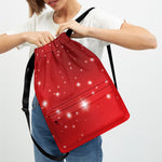 Shiny Sparkle Print Drawstring Backpack