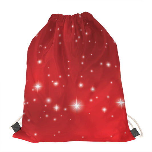 Shiny Sparkle Print Drawstring Bag