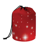 Shiny Sparkle Print Drawstring Makeup Bag