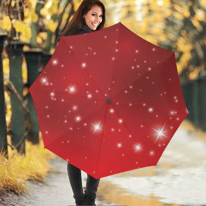 Shiny Sparkle Print Foldable Umbrella
