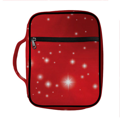 Shiny Sparkle Print Front Pocket Bible Bag