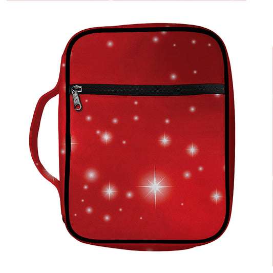 Shiny Sparkle Print Front Pocket Bible Bag