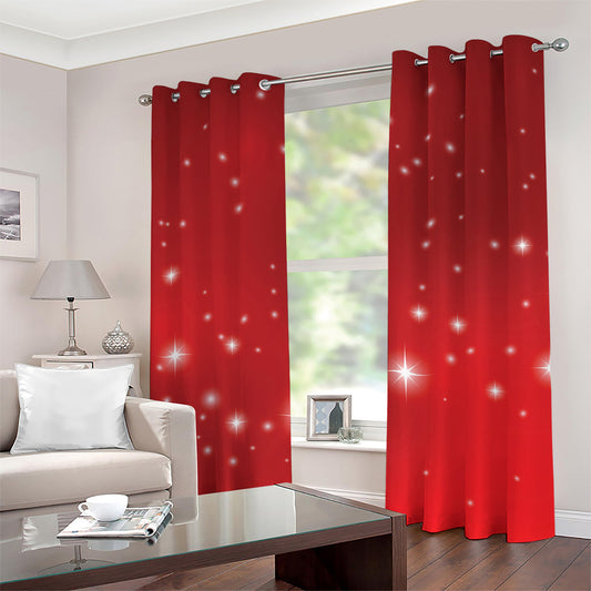 Shiny Sparkle Print Grommet Curtains