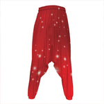 Shiny Sparkle Print Hammer Pants