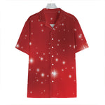 Shiny Sparkle Print Hawaiian Shirt