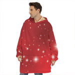 Shiny Sparkle Print Hoodie Blanket