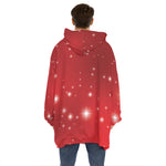 Shiny Sparkle Print Hoodie Blanket