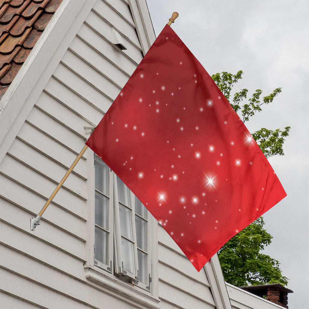 Shiny Sparkle Print House Flag