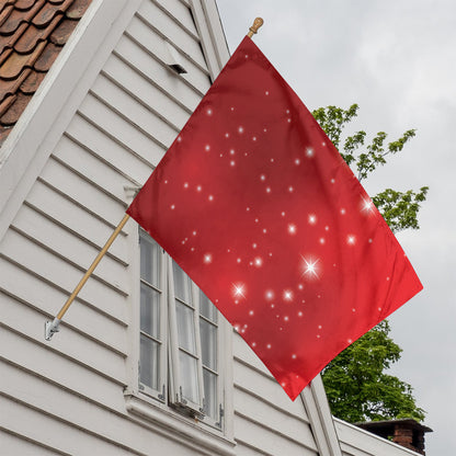 Shiny Sparkle Print House Flag