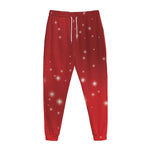 Shiny Sparkle Print Jogger Pants
