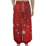 Shiny Sparkle Print Lantern Pants