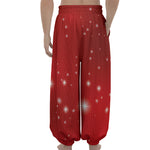 Shiny Sparkle Print Lantern Pants