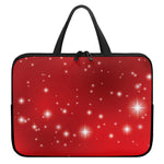 Shiny Sparkle Print Laptop Sleeve With Handle