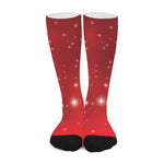 Shiny Sparkle Print Long Socks