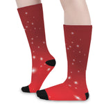Shiny Sparkle Print Long Socks