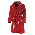 Shiny Sparkle Print Men's Bathrobe