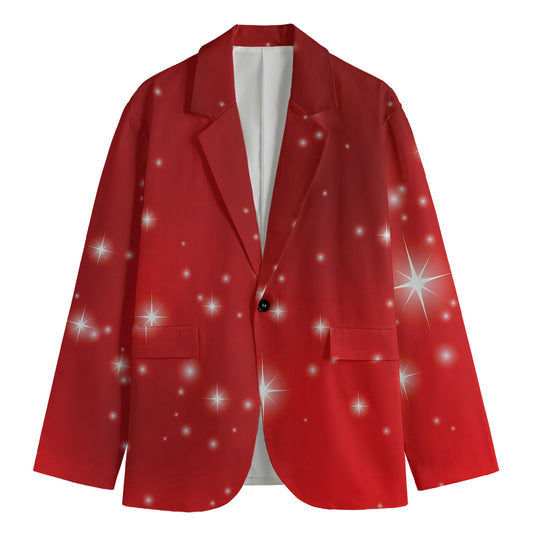 Shiny Sparkle Print Men's Blazer